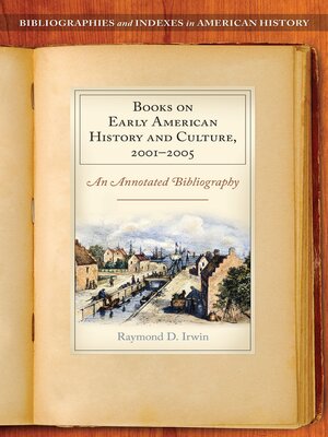 cover image of Books on Early American History and Culture, 2001&#8211;2005